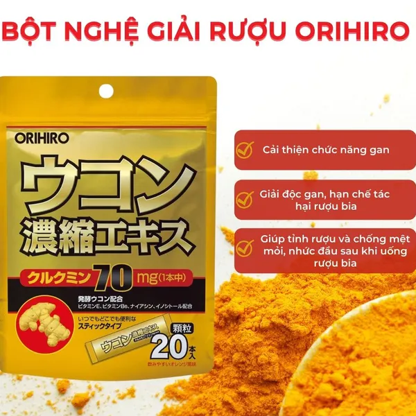 GIẢI RƯỢU ORIHIRO - HẠT CHIẾT XUẤT CÔ ĐẶC TỪ NGHỆ