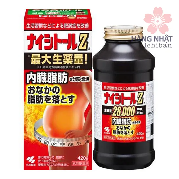 VIÊN UỐNG GIẢM MỠ BỤNG KOBAYASHI NAISHITORU Z28,000mg
