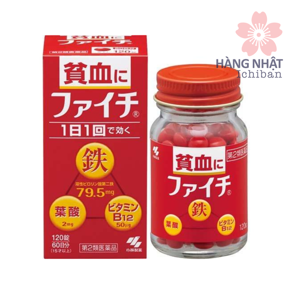 VIÊN BỔ SUNG SẮT FAICHI KOBAYASHI - HỖ TRỢ BỆNH THIẾU MÁU HIỆU QUẢ