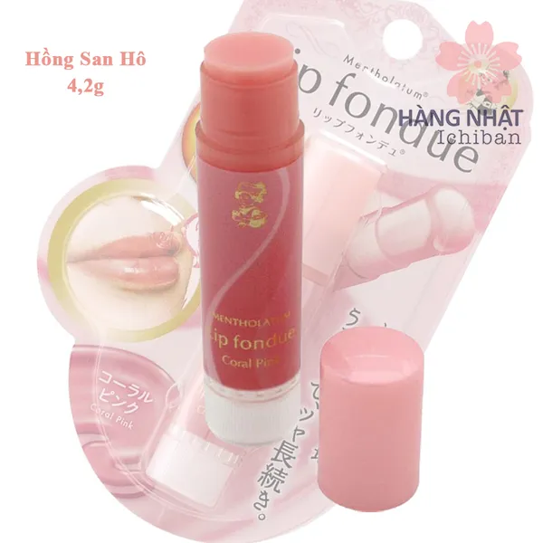 SON DƯỠNG MÔI ROHTO MENTHOLATUM LIP FONDUE - VẺ ĐẸP TỰ NHIÊN, ẨM MƯỢT