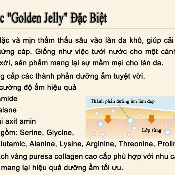 MẶT NẠ THẠCH VÀNG PURESA COLLAGEN CAO CẤP 