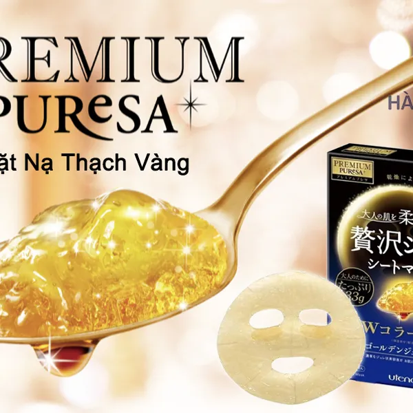 MẶT NẠ THẠCH VÀNG PURESA COLLAGEN CAO CẤP 