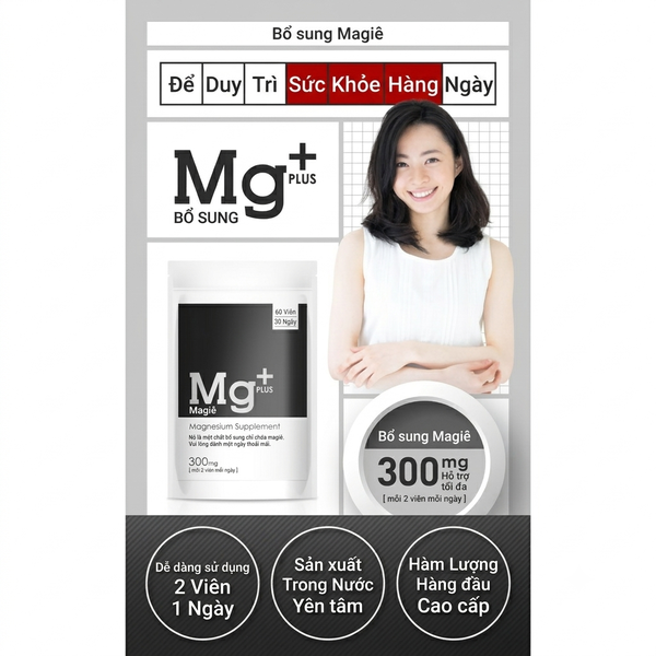 VIÊN UỐNG BỔ SUNG MAGIE MAGNESIUM PLUS 300MG