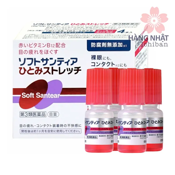 NHỎ MẮT NƯỚC MẮT NHÂN TẠO SOFT SANTEAR HITOMI STRETCH - GIẢI PHÁP CHO ĐÔI MẮT KHỎE MẠNH