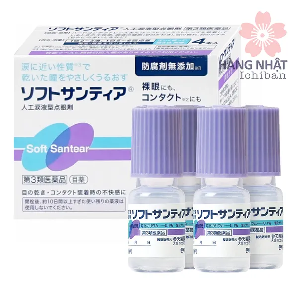 NHỎ MẮT NƯỚC MẮT NHÂN TẠO SOFT SANTIA - CHĂM SÓC CHO ĐÔI MẮT KHÔ
