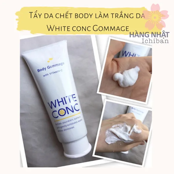 TẨY TẾ BÀO CHẾT BODY DƯỠNG TRẮNG WHITE CONC