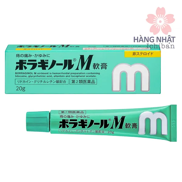 THUỐC MỠ TRỊ TRĨ BORRAGINOL M - GIẢM ĐAU, NGỨA HIỆU QUẢ AN TOÀN