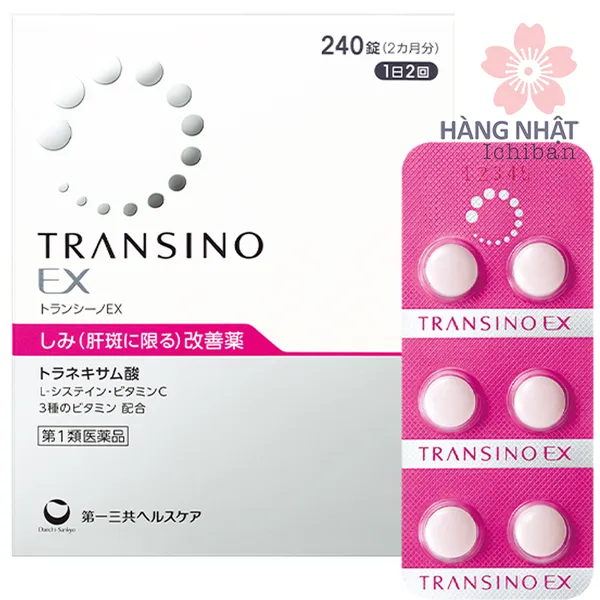 VIÊN TRỊ NÁM DA TRANSINO EX - CHỐNG NÁM HIỆU QUẢ, AN TOÀN