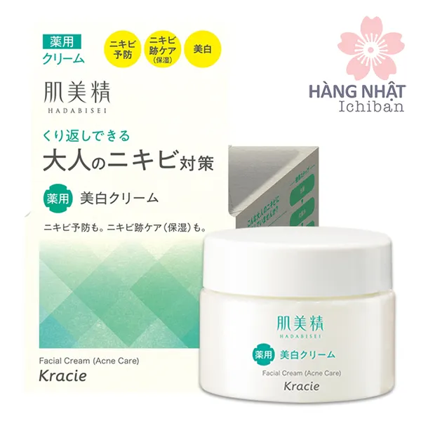 KEM TRỊ MỤN TRẮNG DA HADA BISEI 