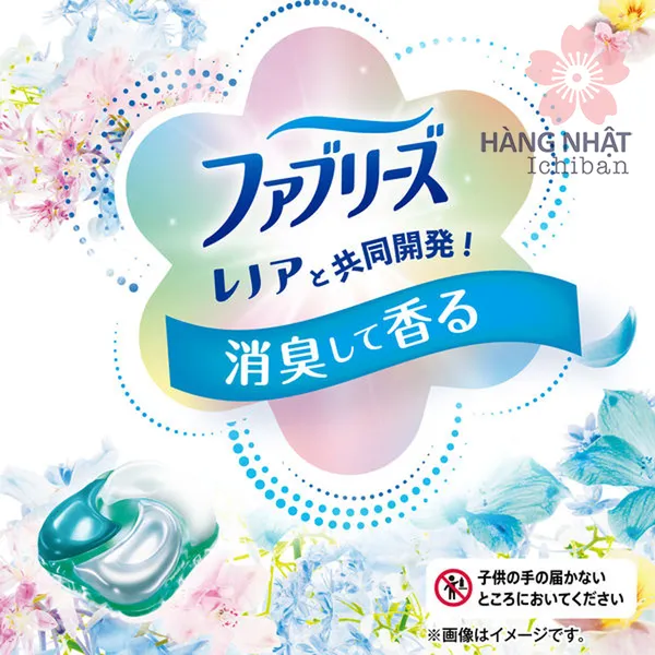 VIÊN GIẶT XẢ HƯƠNG HOA TƯƠI MÁT BOLD GEL BALL 4D