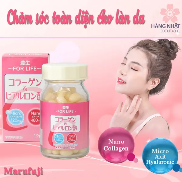 VIÊN UỐNG BỔ SUNG LÀM ĐẸP COLLAGEN & AXIT HYALURONIC