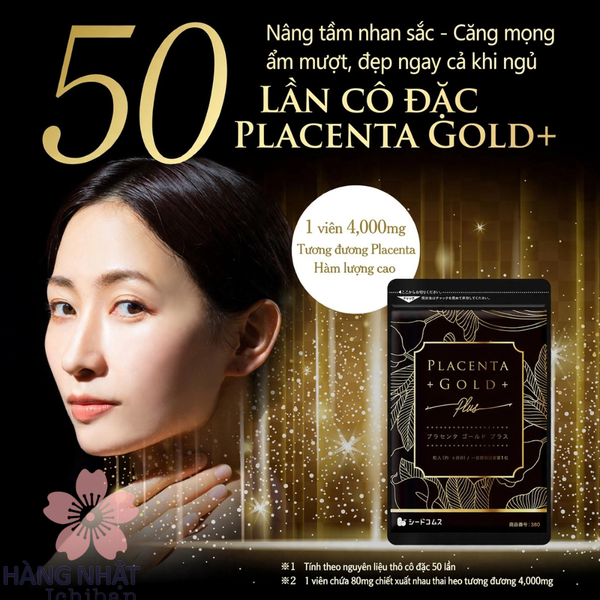 VIÊN UỐNG ĐẸP DA PLACENTA GOLD+ SEEDCOMS
