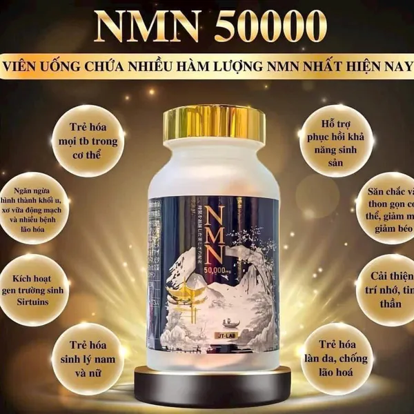 VIÊN UỐNG NMN 50,000PLUS - TĂNG CƯỜNG SỨC KHỎE VÀ TRẺ HÓA DA TỰ NHIÊN