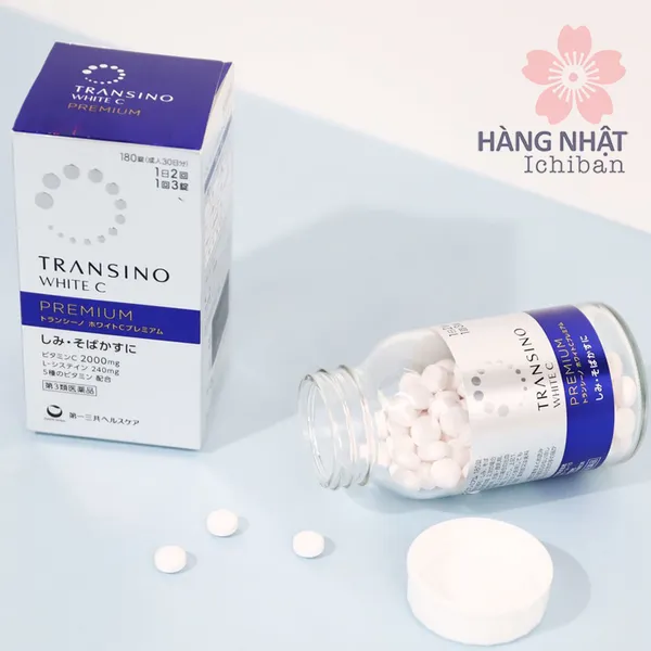 VIÊN UỐNG TRẮNG DA MỜ THÂM NÁM CAO CẤP TRANSINO WHITE C PREMIUM