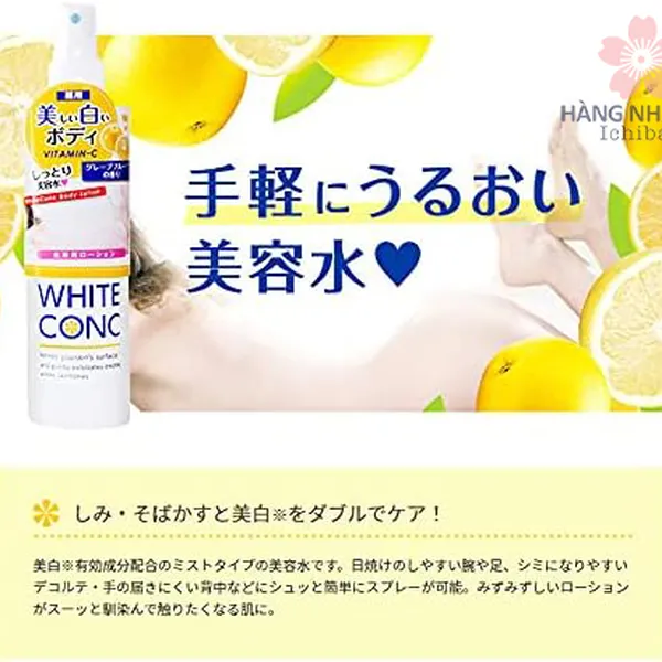 XỊT KHOÁNG DƯỠNG THỂ TRẮNG DA WHITE CONC - CHĂM SÓC TOÀN DIỆN