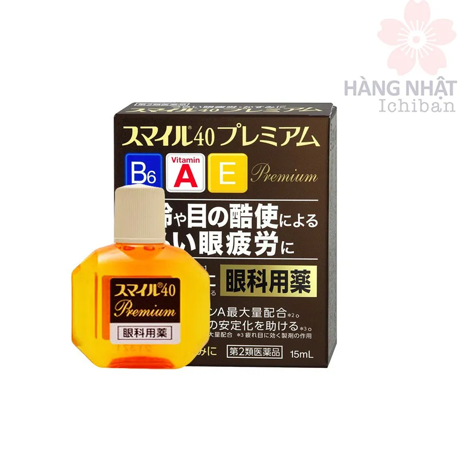 Thuốc nhỏ mắt premium của Nhật có thành phần Vitamin B6, A, E hợp chất không? Công dụng của những hợp chất này là gì?
