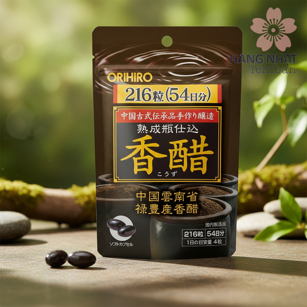 Viên Giấm Đen Giảm Cân Orihiro - Bảo Vệ Sức Khỏe, Duy Trì Vẻ Đẹp Viên Giấm Đen Giảm Cân Orihiro - Bảo Vệ Sức Khỏe, Duy Trì Vẻ Đẹp