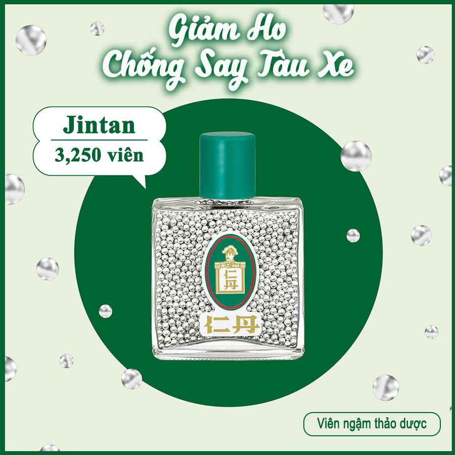 Viên Ngậm Thảo Dược Jintan Giảm Ho, Chống Say Tàu Xe Viên Ngậm Thảo Dược Jintan Giảm Ho, Chống Say Tàu Xe