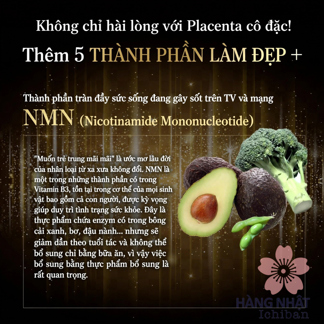 Viên Uống Đẹp Da Placenta Gold+ Seedcoms Viên Uống Đẹp Da Placenta Gold+ Seedcoms