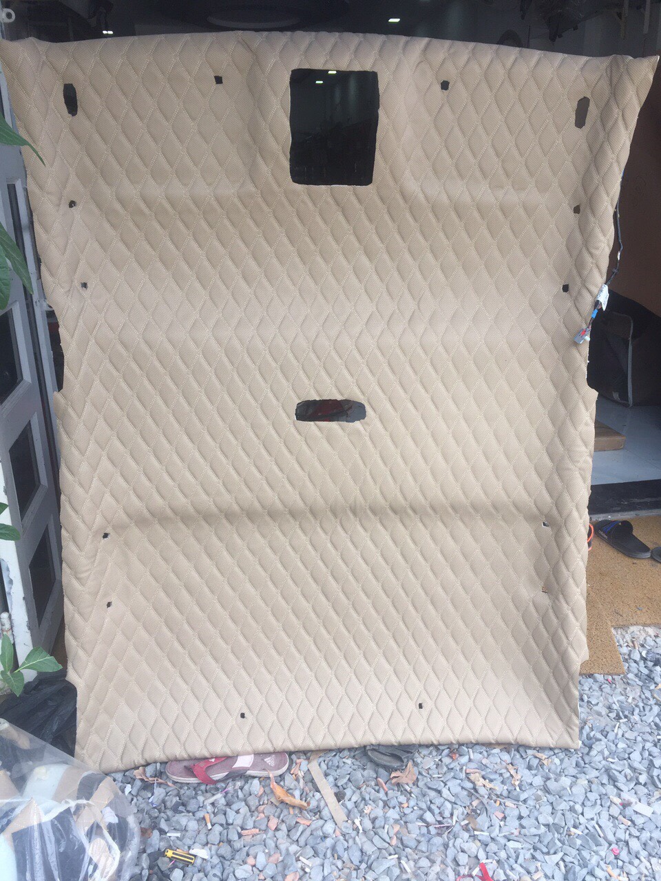 Chất liệu vải da 5D ốp trần xe hơi KenAuto đạt chuẩn Chất liệu vải da 5D ốp trần xe hơi KenAuto đạt chuẩn