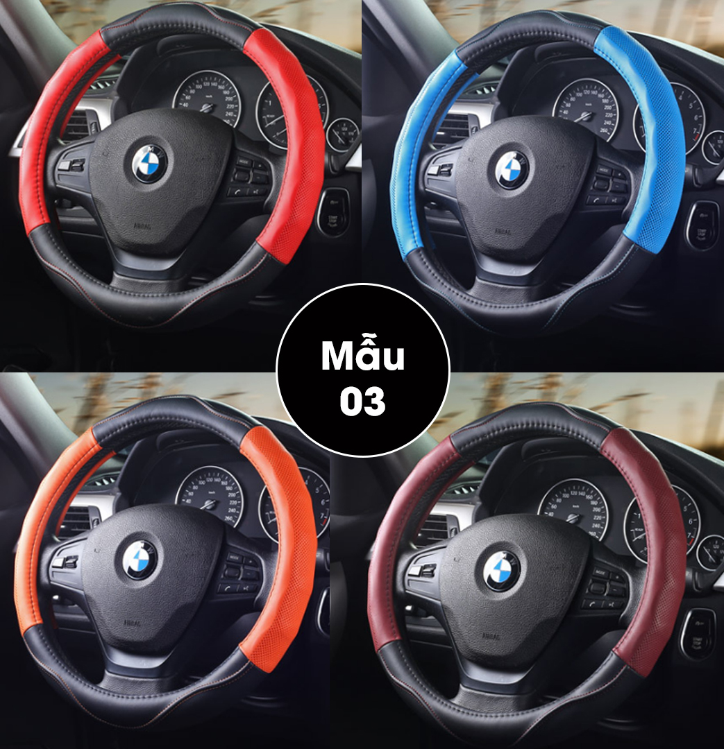 Bao vô lăng có sẵn được thiết kế bắt mắt hơn Bao vô lăng có sẵn được thiết kế bắt mắt hơn