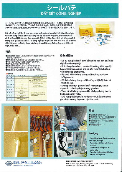 Catalogue đất sét công nghiệp Kansai A4 Catalogue đất sét công nghiệp Kansai A4