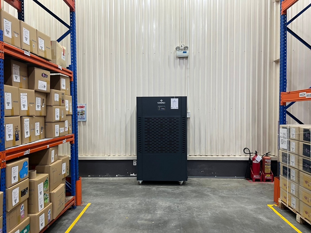 Máy hút ẩm công suất cao Kosmen KM-480S bảo quản tốt hồ sơ, tài liệu lưu trữ, hàng hóa