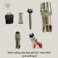 NÚM UỐNG CHO HEO PHI 19 - INOX 304 (CÓ LƯỚI LỌC)