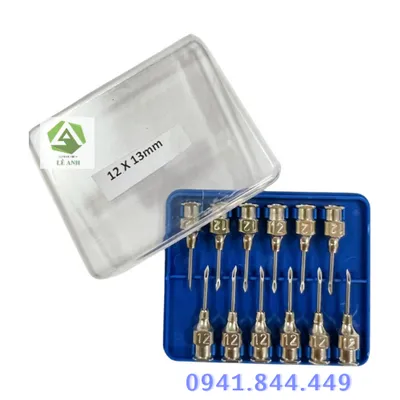 Kim tiêm 12*13 (vỏ xanh, 1 vỉ 12 kim) 