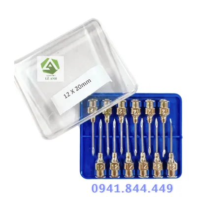 Kim tiêm 12*20 (vỏ xanh, 1 vỉ 12 kim) 