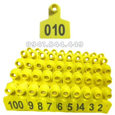 THẺ TAI IN SỐ D CHO BÒ, HEO, DÊ SIÊU BỀN (kích thước 42*50mm)