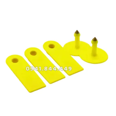 THẺ TAI KHÔNG SỐ E ĐỦ MÀU, ĐÁNH DÂU VẬT NUÔI (HEO, DÊ, CỪU...) (18*53mm)