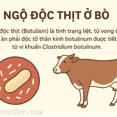 BỆNH NGỘ ĐỘC THỊT (BOTULISM) TRÊN BÒ – HIỂM HỌA TIỀM ẨN TRONG CHĂN NUÔI