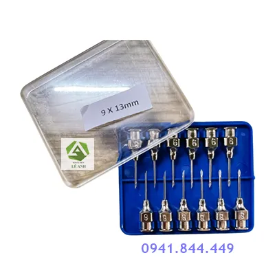 Kim tiêm 9*13 (vỏ xanh, 1 vỉ 12 kim)  