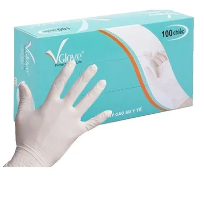 GĂNG TAY Y TẾ CÓ BỘT VGLOVE – LATEX