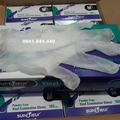 GĂNG TAY Y TẾ KHÔNG BỘT VINYL 