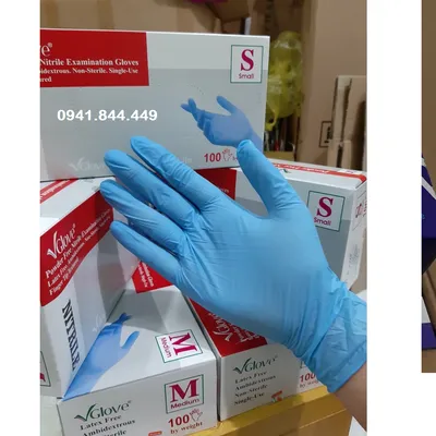 GĂNG TAY Y TẾ KHÔNG BỘT VGLOVE – NITRILE