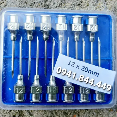 Kim tiêm 12*20 (vỏ xanh, 1 vỉ 12 kim) 