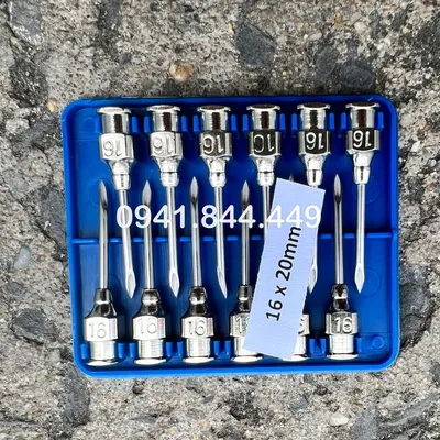 Kim tiêm 16*20 (vỏ xanh, 1 vỉ 12 kim)  