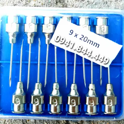 Kim tiêm 9*20 (vỏ xanh, 1 vỉ 12 kim) 