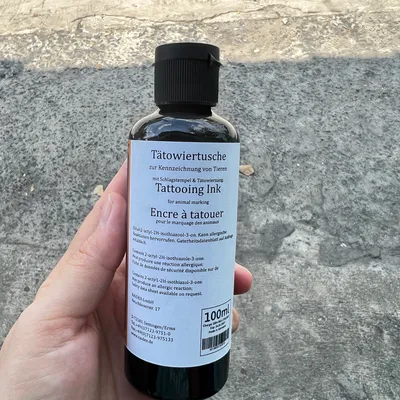 MỰC XĂM RAIDEX MÀU ĐEN 100ML