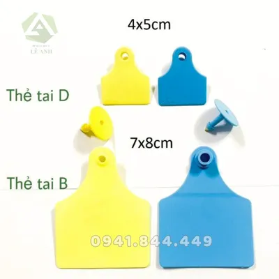 THẺ TAI KHÔNG IN SỐ B CHO BÒ (7*8cm)