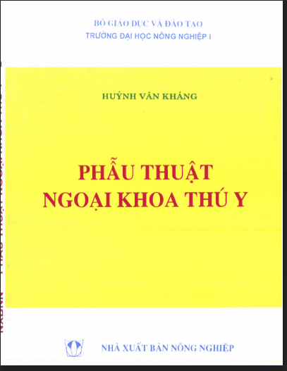 PHẪU THUẬT NGOẠI KHOA THÚ Y