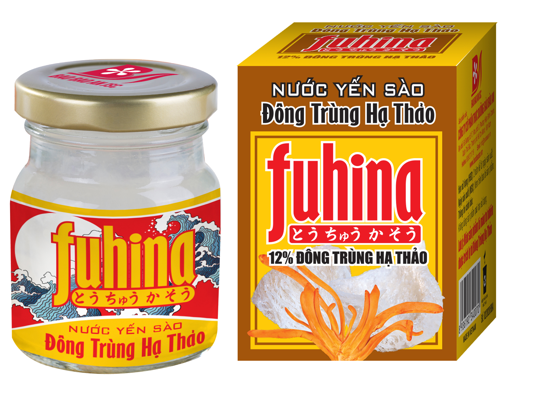 Nước Yến sào Đông trùng hạ thảo FUHINA lọ 70ml