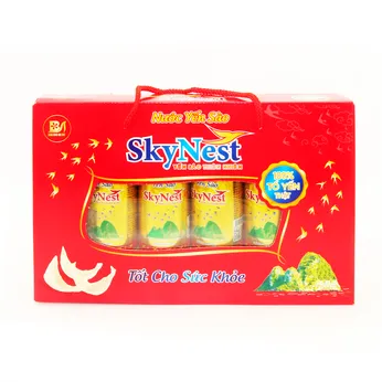 Nước yến sào SkyNest 3% tổ yến - Hộp quà ngang 5 lon