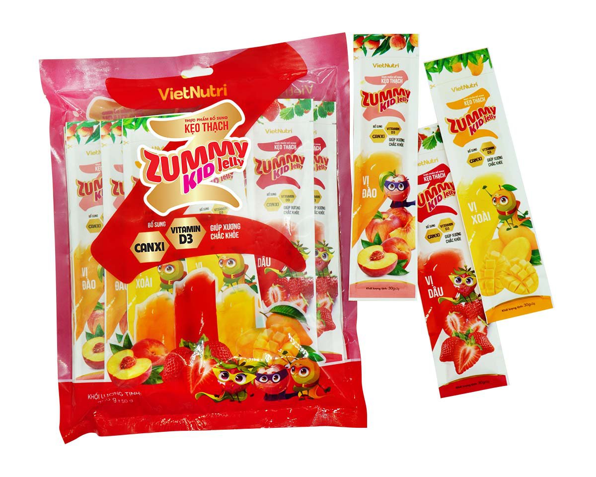 Thực phẩm bổ sung Kẹo thạch Zummy Kid Jelly - Túi 750gram 