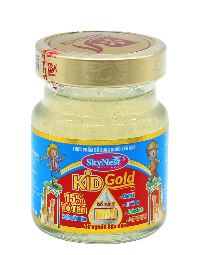 Thực phẩm bổ sung Nước yến sào SkyNest Kid Gold HMO 15% tổ yến cho trẻ nhỏ - lọ 70ml