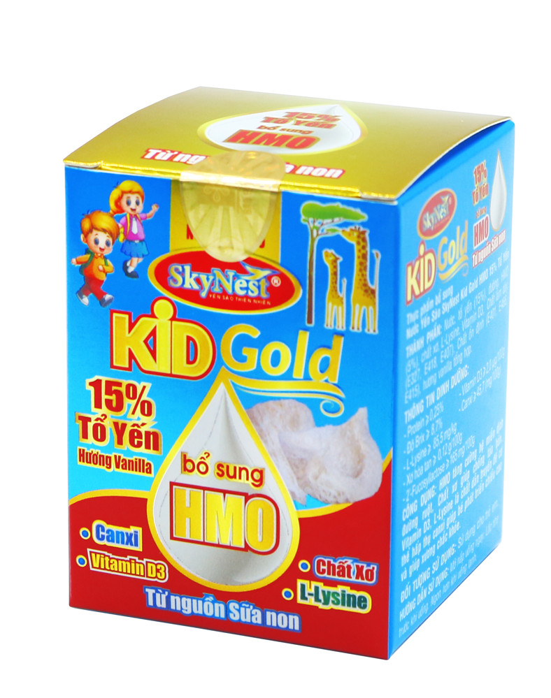 Nước yến sào SkyNest Kid Gold HMO 15% tổ yến cho trẻ nhỏ - Mua 5 được 6