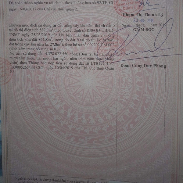 Bán biệt thự 4/A15 Trần Não, P. An Khánh, Quận 2