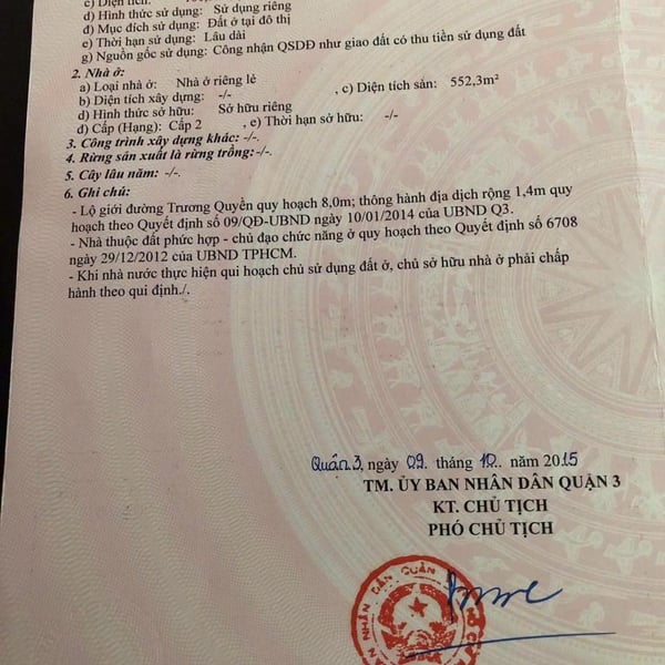 Bán nhà 22 Trương Quyền, P. Xuân Hoà, Quận 3